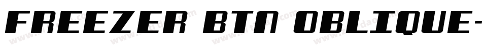Freezer BTN Oblique字体转换
